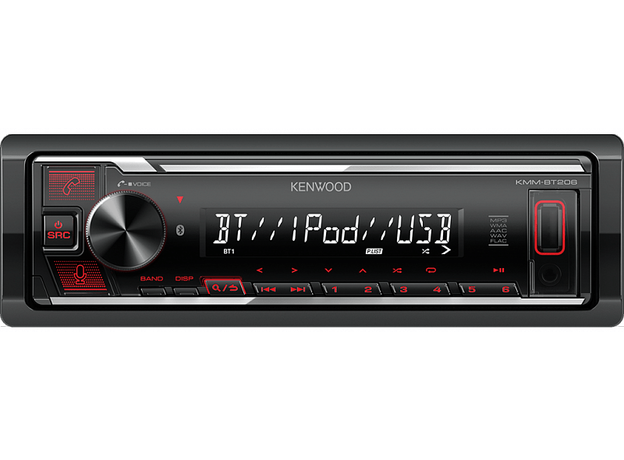 USB-магнитола Kenwood KMM-BT206