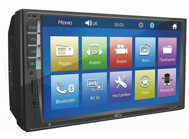 2DIN USB-магнитола ACV WD-7040 2DIN USB-магнитола ACV WD-7040