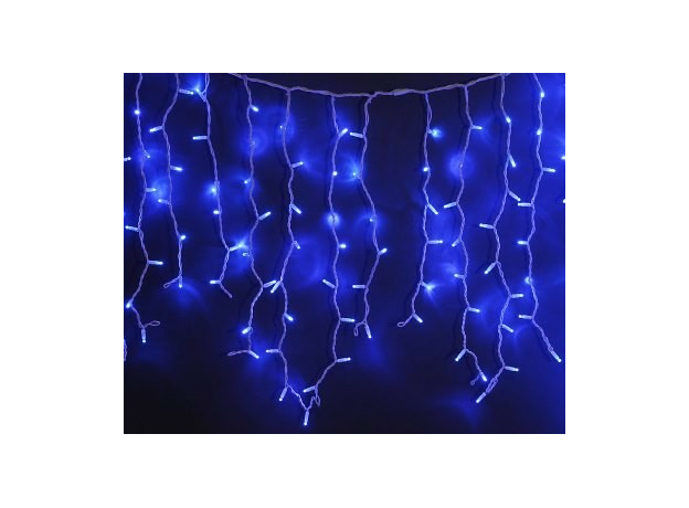 Гирлянда светодиодная Cосульки 2 м 100 Led Синий свет IP44 4610003324940 SHLIGHTS