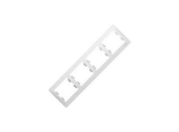 Рамка 4 поста GLOSSA горизонтальная белый GSL000104 Schneider Electric Рамка 4 поста GLOSSA горизонтальная белый GSL000104 Schneider Electric