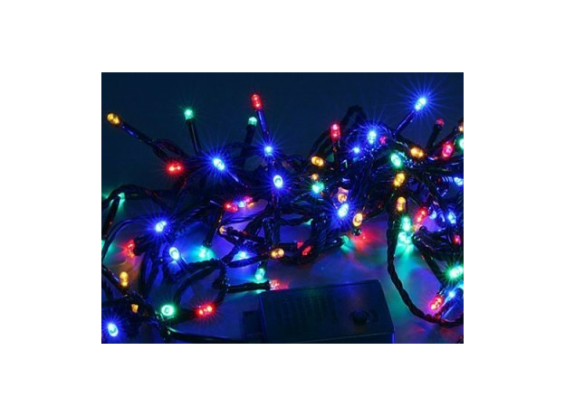 Гирлянда светодиодная Нить10 м 100 Led Разноцветная 8 режимов IP44 LD100C-GM 4607144116770 SHLIGHTS