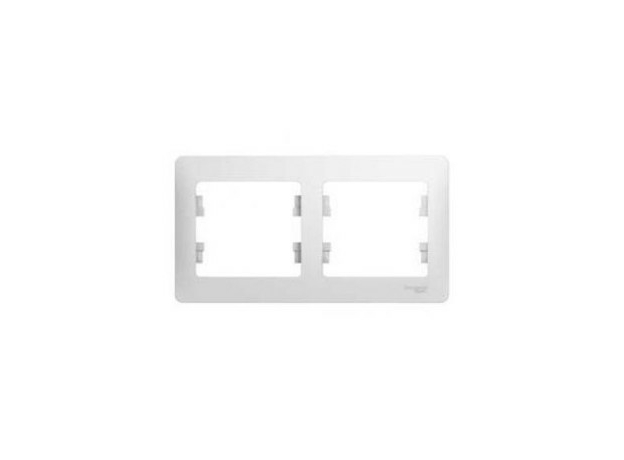 Рамка 2 поста GLOSSA горизонтальная белый GSL000102 Schneider Electric Рамка 2 поста GLOSSA горизонтальная белый GSL000102 Schneider Electric