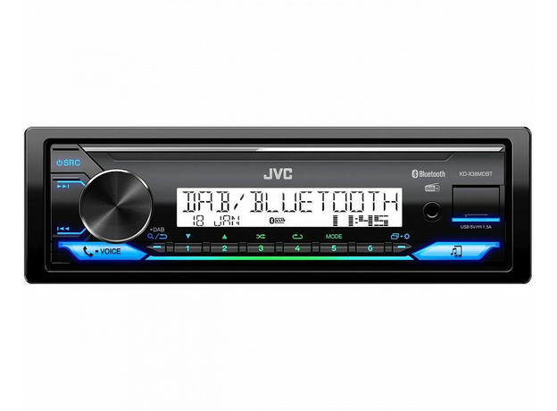 USB-магнитола JVC KD-X38MDBT (морская)