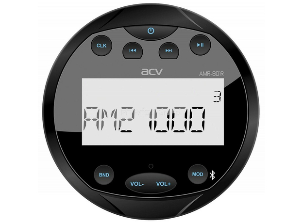 USB-магнитола ACV AMR-801R морская круглая