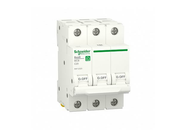 Выключатель автоматический (АВ) RESI9 С 20А 3P 6000A R9F12320 Schneider Electric Выключатель автоматический (АВ) RESI9 С 20А 3P 6000A R9F12320 Schneider Electric