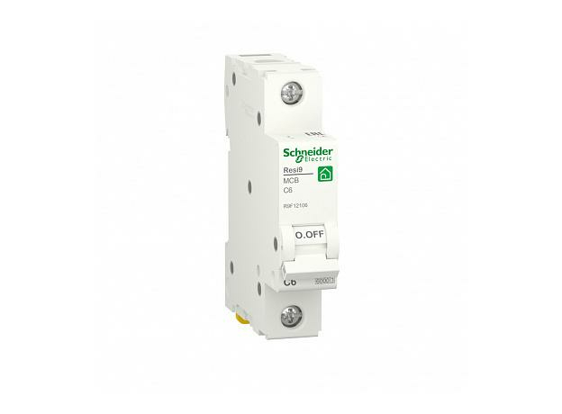 Выключатель автоматический (АВ) RESI9 С 6А 1P 6000A R9F12106 Schneider Electric Выключатель автоматический (АВ) RESI9 С 6А 1P 6000A R9F12106 Schneider Electric