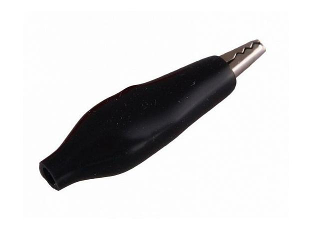 Зажим "Крокодил" 5А 40мм в изоляторе FD-1701 Rexant (черный)