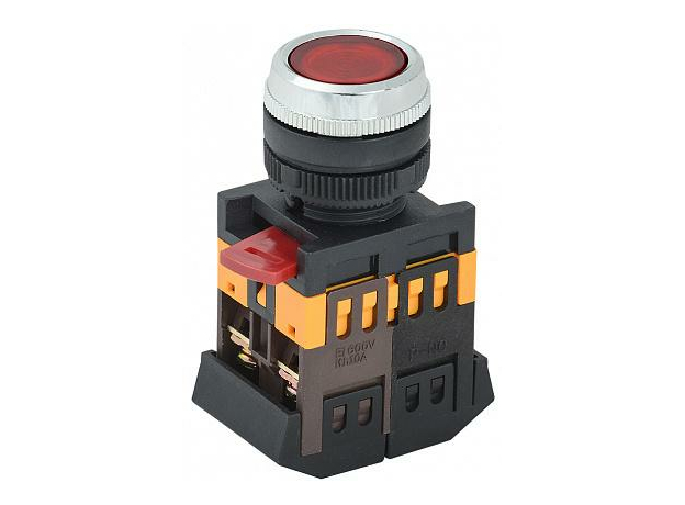 Кнопка управления красная с подсветкой ABLFS-22 (К) BBT30-ABLFS-K04 IEK