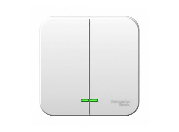 Выключатель двухклавишный BLANCA BLNVA065111 Schneider Electric Выключатель двухклавишный BLANCA BLNVA065111 Schneider Electric