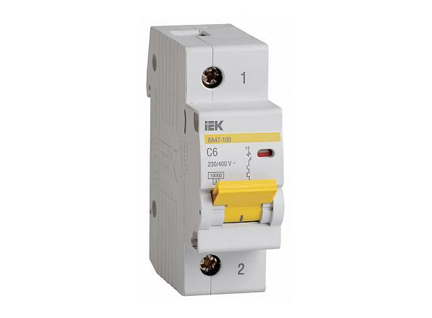 IEK Авт. выкл. 1п 6А ВА 47-100 "С" /кор.12 шт/ (MVA40-1-006-C) IEK Авт. выкл. 1п 6А ВА 47-100 "С" /кор.12 шт/ (MVA40-1-006-C)