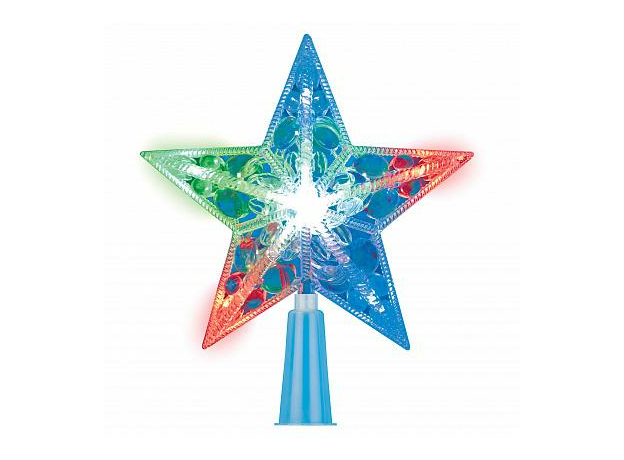Фигура для елки Звезда 15 см 10 Led Разноцветная, сетевой провод прозрачный ULD-H1516-010/DTA UL-0000549 Uniel