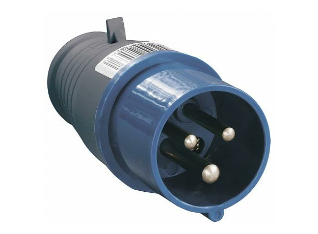 Вилка кабельная силовая 013 2Р+РЕ 16 А 220В переносная IP44 (PSR01-016-3) IEK