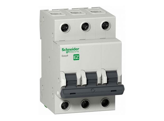 Автоматический выключатель модульный Schneider Electric EASY9 трехполюсный 3п 16А C 4,5кA AC (перемен.) (EZ9F34316) Автоматический выключатель модульный Schneider Electric EASY9 трехполюсный 3п 16А C 4,5кA AC (перемен.) (EZ9F34316)