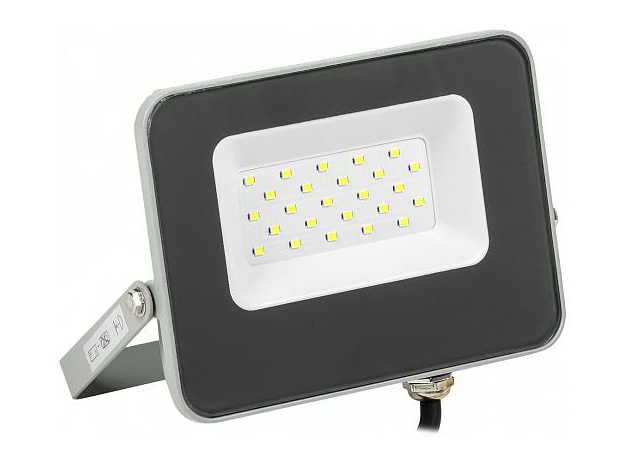 Прожектор светодиодный 20Вт СДО07-20 серый 6500К 1600Лм IP65 LPDO701-20-K03 IEK