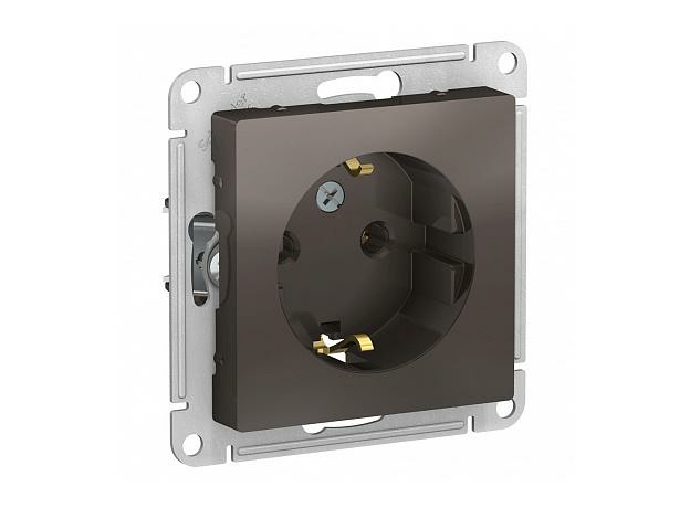 Розетка Atlasdesign скрытой установки с заземлением 16А механизм мокко ATN000643 Schneider Electric Розетка Atlasdesign скрытой установки с заземлением 16А механизм мокко ATN000643 Schneider Electric