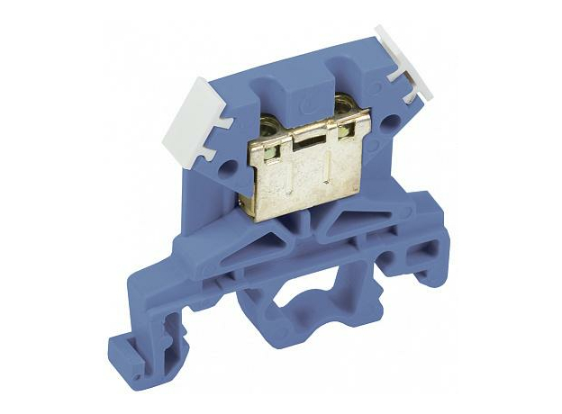 Клемма зажимная 2-4 мм.кв* (JXB-35) (ЗНИ-4 мм2) СИНИЙ (НОЛЬ) (YZN10-004-K07) IEK