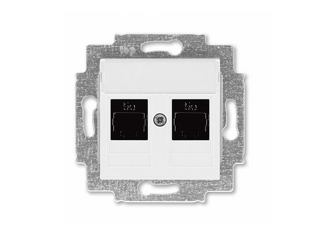 Розетка RJ45+RJ45 компьютерная Levit скрытой установки кат. 5e механизм с накладкой белый 2CHH295118A6003 ABB Розетка RJ45+RJ45 компьютерная Levit скрытой установки кат. 5e механизм с накладкой белый 2CHH295118A6003 ABB