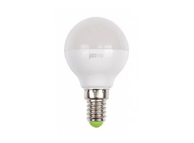 Лампа светодиодная 7Вт Е14 G45 3000К 530Лм матовая 230В шар теплый PLED-SP .1027856-2 Jazzway