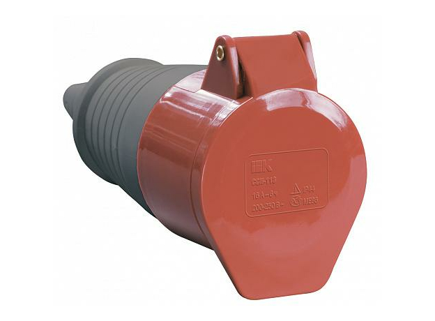 Розетка 224 переносная 3Р+РЕ 32А 380В IP44 (PSR22-032-4) IEK