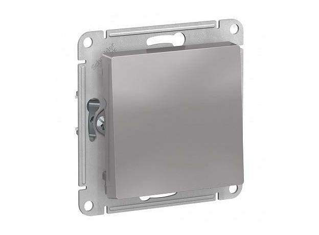 Выключатель одноклавишный Atlasdesign скрытой установки 10А (сх.1) механизм алюминий ATN000311 Schneider Electric