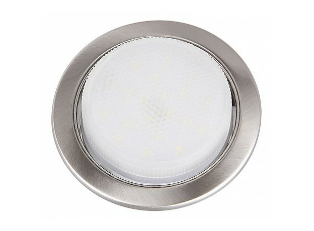 Светильник встраиваемый PGX53 никель матовый 10639.27 106x39 под лампу PLED GX53 .1016829 Jazzway