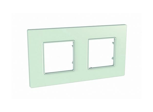 Рамка 2 поста Unica Quadro матовое стекло MGU2.704.17 Schneider Electric Рамка 2 поста Unica Quadro матовое стекло MGU2.704.17 Schneider Electric