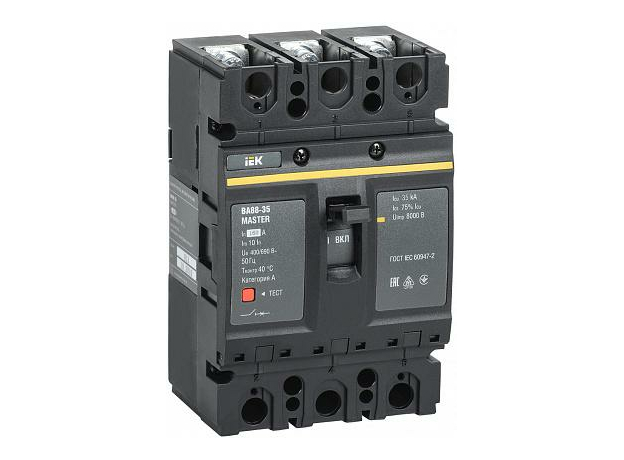 Выключатель автоматический ВА88-35 трехполюсный 160А 35кА MASTER SVA30-3-0160-02 IEK