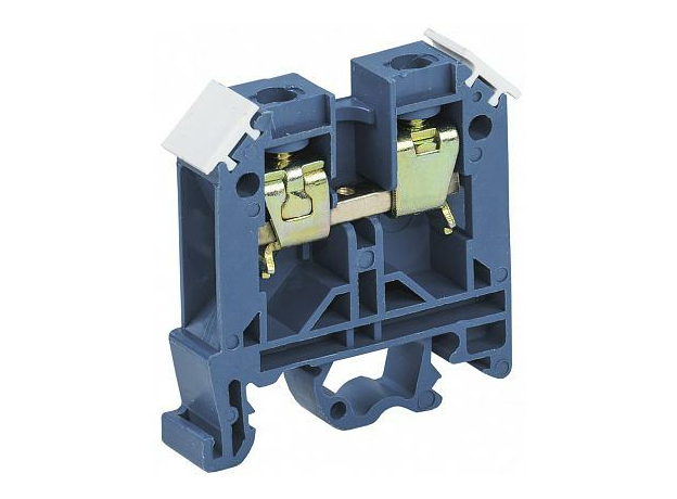 Клемма зажимная 10 мм.кв (JXB-70-Ноль) (ЗНИ-10 мм2) СИНИЙ IEK