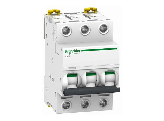 Автоматический выключатель модульный Schneider Electric iC60N 3п 25А C 6кA AC (перемен.) (A9F79325) Автоматический выключатель модульный Schneider Electric iC60N 3п 25А C 6кA AC (перемен.) (A9F79325)