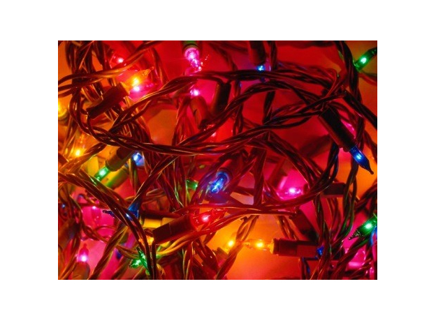 Гирлянда Нить 6м 100 миниламп разноцветная 5 реж IP20 ES00100/5F .4607144113137 SHLIGHTS
