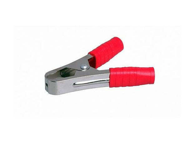 Зажим "Крокодил" 100А 105мм FD-1719 Rexant (красный) АВТО