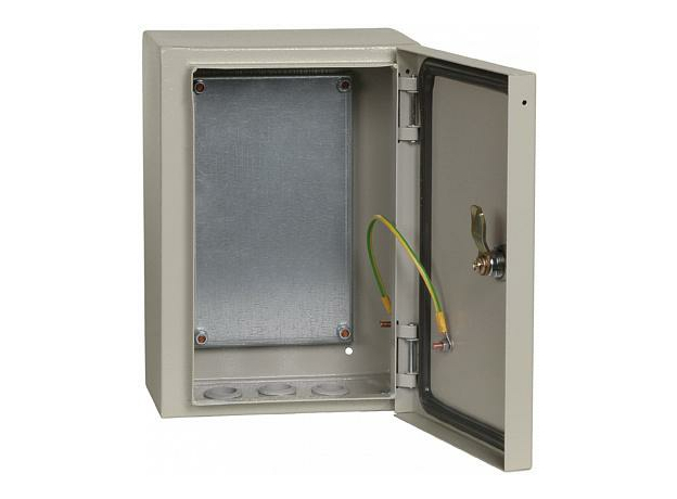 Щит распределительный металлический (корпус) ЩМП-3-2.1-0 74 У2 IP54 300х210х150 (ВхШхГ) с монтажной панелью IEK