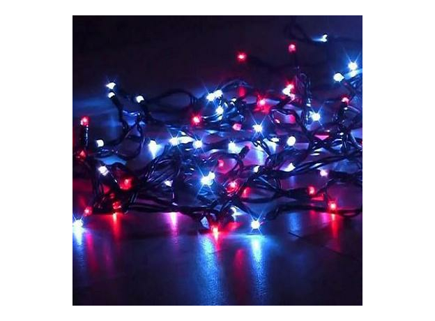 Гирлянда светодиодная Нить12 м 120 Led Красно-синяя мерцающая IP44 LD120-MG-E 4690601040121 SHLIGHTS