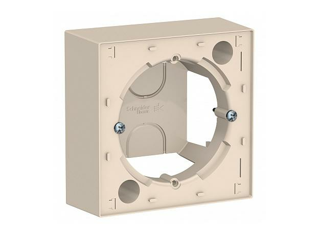 Коробка для наружного монтажа Atlasdesign бежевый ATN000200 Schneider Electric Коробка для наружного монтажа Atlasdesign бежевый ATN000200 Schneider Electric