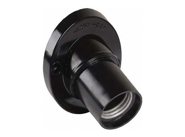 Пкб27-04-К31 Патрон угловой настенный карболитовый, Е27, черный, индивидуальный пакет, IEK