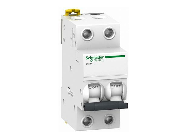 Выключатель автоматический модульный iK60N 2п 6А C 6кA AC (перемен.) A9K24206 Schneider Electric Выключатель автоматический модульный iK60N 2п 6А C 6кA AC (перемен.) A9K24206 Schneider Electric