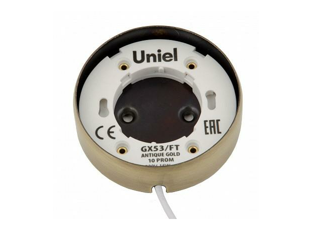 Светильник накладной GX53/FT ANTIQUE GOLD 10 PROM античное золото UL-00003738 TM Uniel