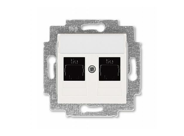 Розетка RJ45+RJ45 компьютерная Levit скрытой установки кат. 5e механизм с накладкой жемчуг 2CHH295118A6068 ABB Розетка RJ45+RJ45 компьютерная Levit скрытой установки кат. 5e механизм с накладкой жемчуг 2CHH295118A6068 ABB