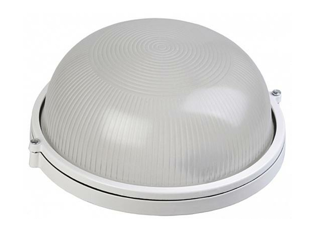 Светильник потолочный промышленный 1301 НПП малый круг белый 1*60Вт Е27 IP54 IEK