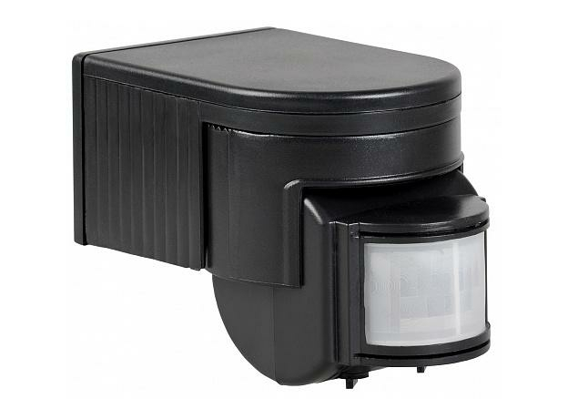 Датчик движения инфракрасный ДД 012 черный,1100W, угол обзора 180 градусов, дальность 12м IP44 IEK