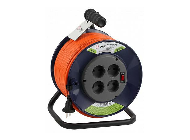 Удлинитель силовой RPx-4s-2x1.5-50m на п. катушке б/з 4 гн 50м ПВС 2х1.5 (2/36) Б0046831 ЭРА