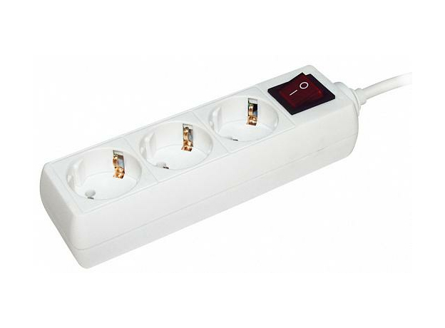 Удлинитель 5 метров 3гнезда 2Р+PЕ У03К 3х1мм2 16А/250 WYP10-16-03-05-ZK-N, IEK