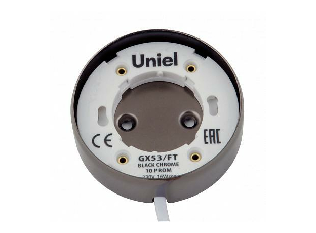 Светильник накладной GX53/FT BLACK CHROME 10 PROM черный хром UL-00003735 TM Uniel