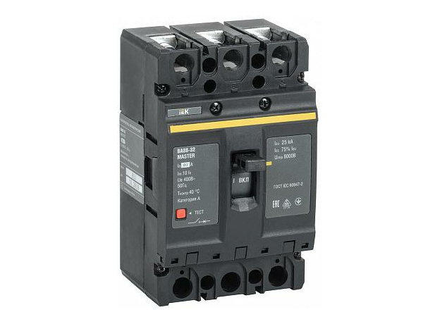 Выключатель автоматический ВА88-32 трехполюсный 80А 25кА MASTER SVA10-3-0080-02 IEK