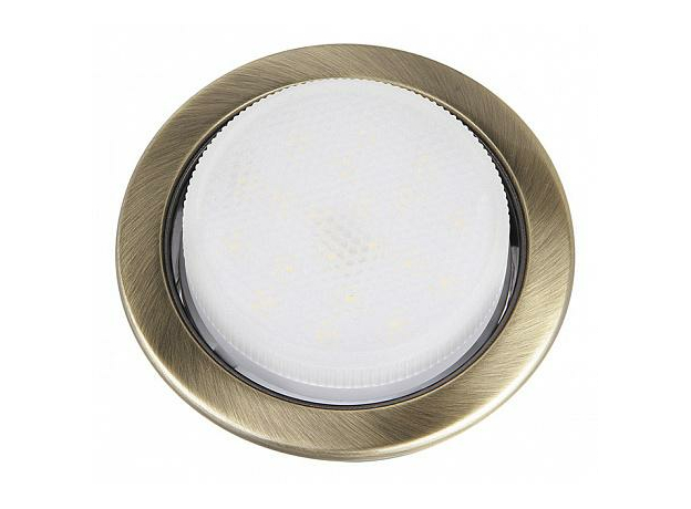 Светильник встраиваемый PGX53 бронза матовый 10639.28 106x39 под лампу PLED GX53 .1016881 Jazzway