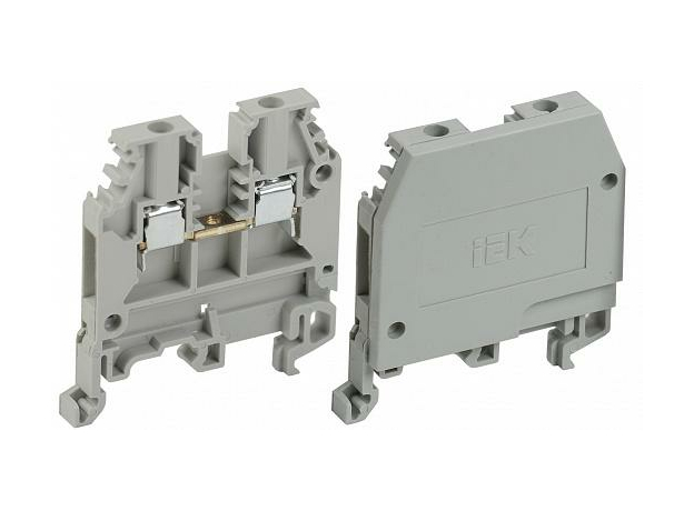 Клемма зажимная 2,5 мм.кв* (JXB-24А) (ЗНИ-2,5 мм2) СЕРЫЙ (YZN10-002-K03) IEK