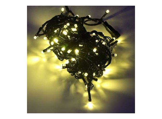 Гирлянда светодиодная (электрогирлянда) "Нить" колпачек типа "кристалл" 12 м 120 Led 4690601042798 SHLIGHTS