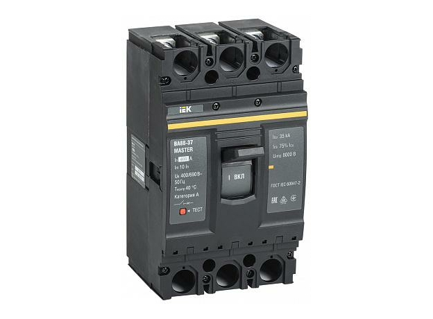 Выключатель автоматический ВА88-37 трехполюсный 400А 35кА MASTER SVA40-3-0400-02 IEK