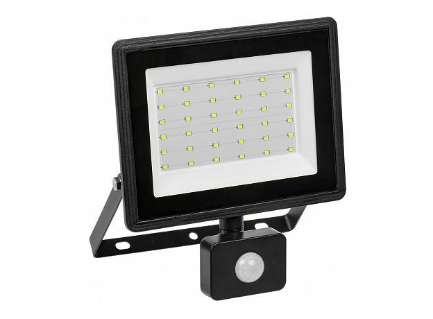 Прожектор светодиодный 50Вт СДО06-50Д с датчиком движения 4000Лм 6500К LPDO602-50-65-K02 IEK