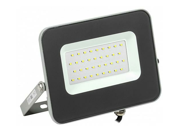 Прожектор светодиодный 30Вт СДО07-30 серый 2400Лм IP65 LPDO701-30-K03 IEK